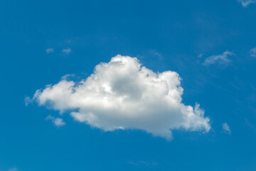 Fototapeta premium Small white cloud in the blue sky