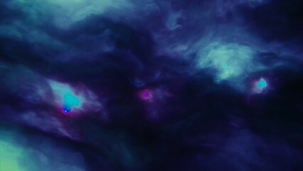 Cosmic Nebula Explosion Illustration. Big bang nebula