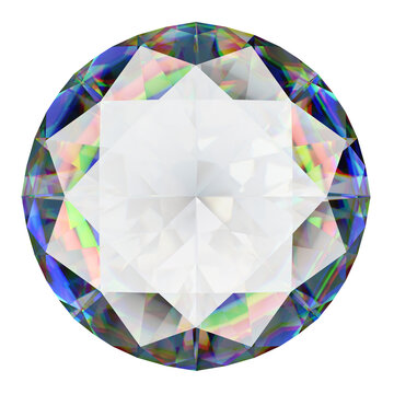 diamond and gemstone on transparent background. Brilliant cut