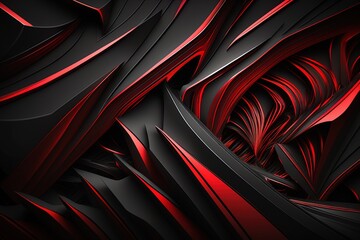 black and red abstract background generated by ai