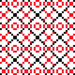 Fototapeta premium Abstract pixel art pattern seamless background 