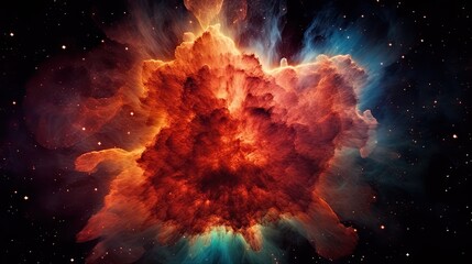 space galaxy cloud nebula. Stary night cosmos. Universe science astronomy. Supernova background generative AI