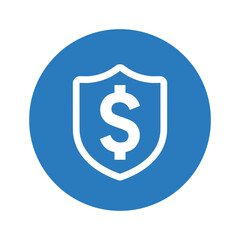 Secure money line icon.