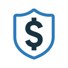 Secure money line icon.