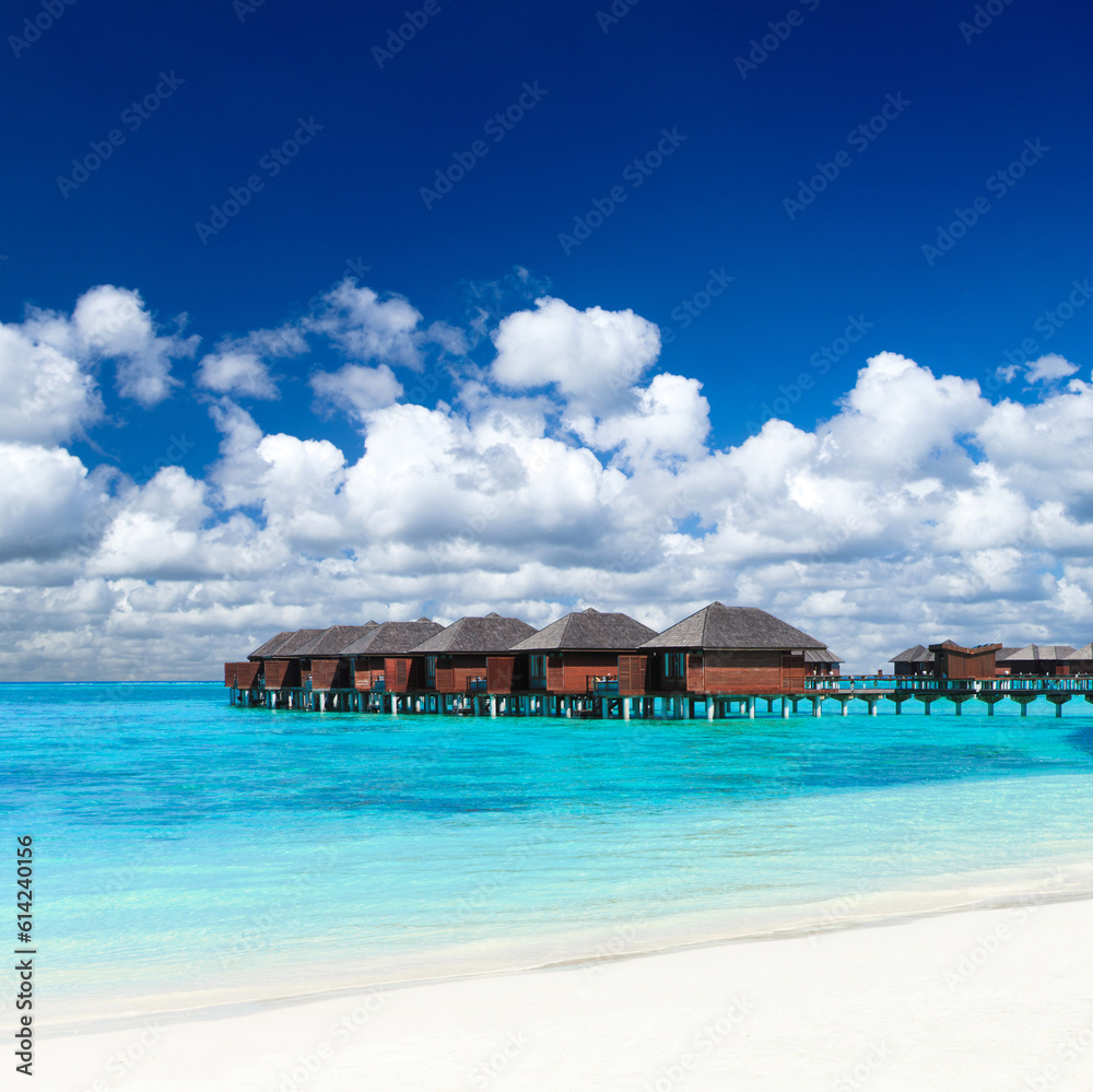 Wall mural beach and beautiful tropical sea