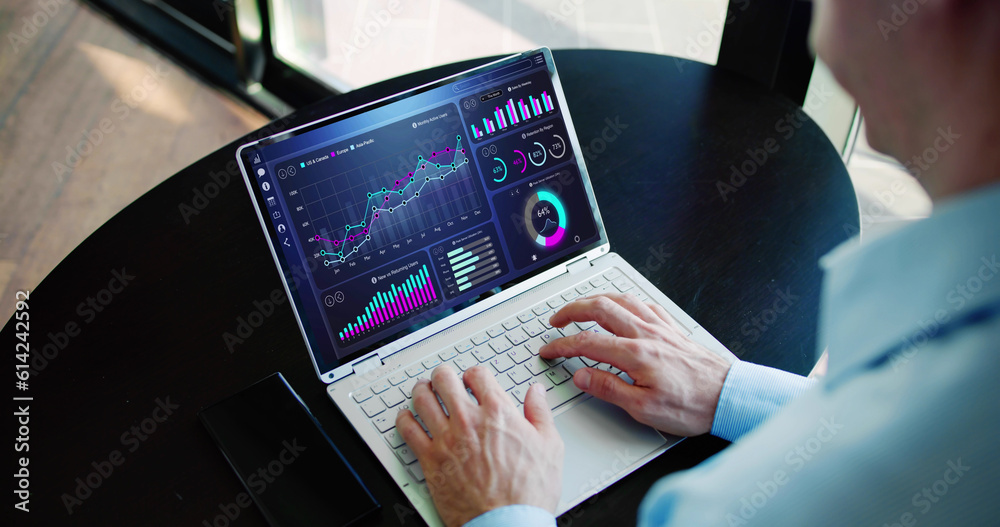 Poster kpi business analytics data dashboard