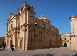 Fototapeta na wymiar St. Paul's Cathedral in Mdina. malt