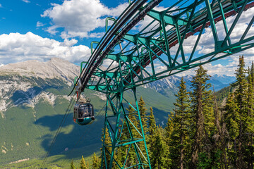 Banff Gondola cable car arrival station, Banff national park, Canada. © SL-Photography