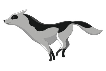 Dog running animation, creature movement. Doggy pose in movement. Character move for games, cartoon or video. Flat vector illustration