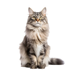 Obraz premium Cat on transparent background