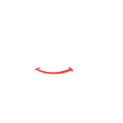 cartoon simple smile