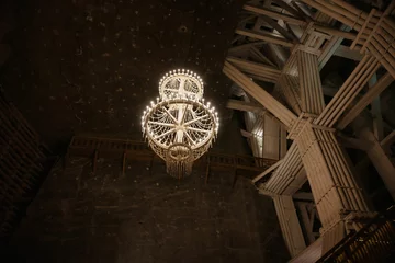 Rolgordijnen lamparas de la Mina de sal de Wieliczka © Hector