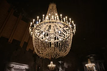 Fotobehang lamparas de la Mina de sal de Wieliczka © Hector