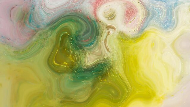 Animation Color Wavy liquid . Concept Multicolor Liquid Pattern.
