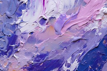 Abstract art: Smears of violet and blue paint create a dynamic and expressive composition. Generative AI