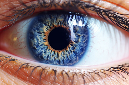 close up of eye, Generative AI