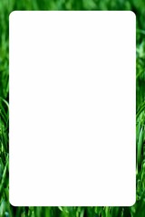 Obraz premium Creative and colored rectangle border with white background