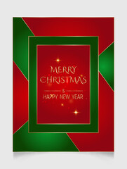 Handwritten Christmas and New Year greetings, modern calligraphy lettering