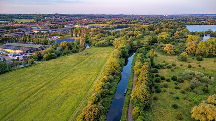 English landscape near Theale - West Berkshire UK