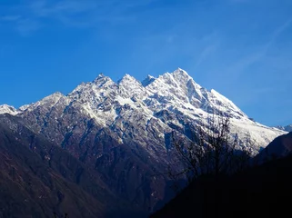 Foto auf Acrylglas K2 snow covered mountains