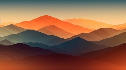 Obraz na płótnie Canvas Beautiful mountain view. Generative AI