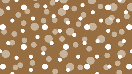 White dots on brown background