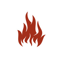 Fire Flame Logo or icon design. Vector illustration