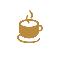 Coffee shop logo. Cafe mug icon