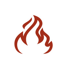 Fire Flame Logo or icon design. Vector illustration