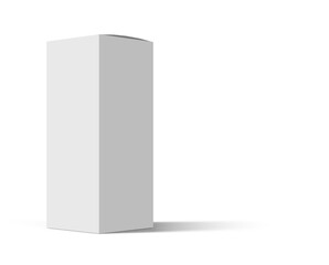 Naklejka premium White cardboard cosmetic or medical packaging paper boxe 3D rendering