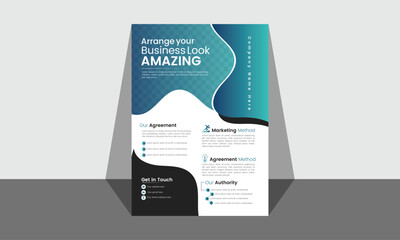 Creative modern corporate business flyer template. 
