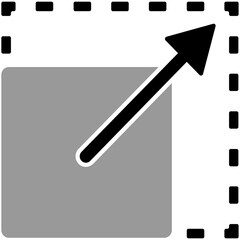 content scalling icon