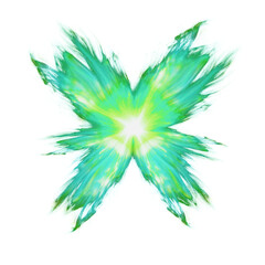 green fire wings winx fate saga style. fairy energy transformation