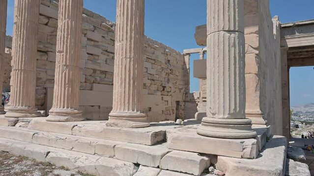 the Parthenon is a Greek temple that stands on the acropolis of Athens, dedicated to the goddess Athena, protector of the city.