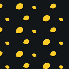 seamless pattern with lemons. vector illustration