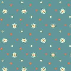 seamless pattern with flowers. vector illustration