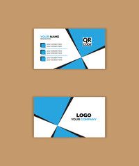 Modern and simple business card design with simple  color