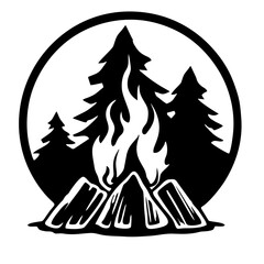 fire icon on a white background