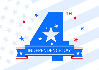 4th of July, Happy Independence Day Banner
