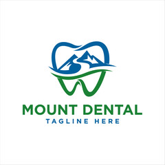 dental mount unique logo design