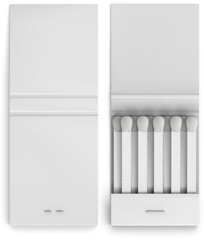 Promo Matches Book Packaging 3D Rendering