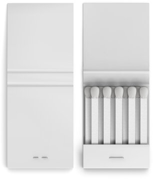 Promo Matches Book Packaging 3D Rendering