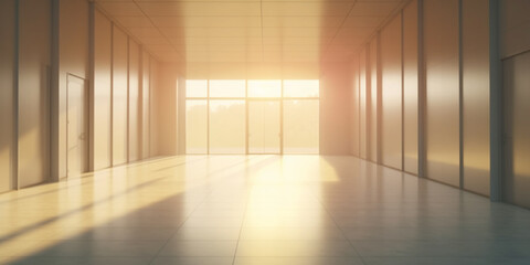 Colorful Empty Modern Architecture Interiors - Horizontal (liminal spaces)