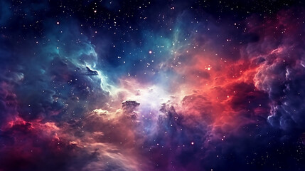Fototapeta na wymiar nebula and space
