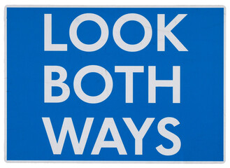 look both ways sign transparent PNG