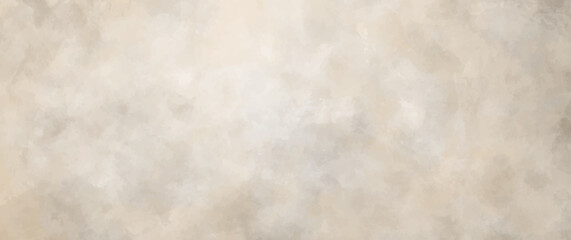 Vector watercolor art background. Old paper. Aged vintage watercolour texture for cover design, cards or banner. Pastel color illustration. Wall. Brushstrokes. Painted grunge template for design.	