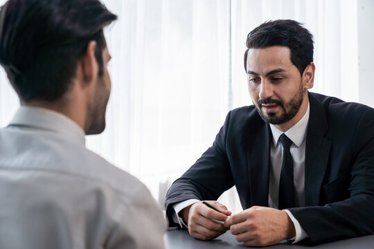 Unpleasant and awkward interview with both interviewer and the candidate feeling dissatisfied. Bad qualifications and weak application for job position during interviewing concept. Fervent