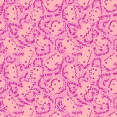 Halloween seamless pumpkins pattern for fabrics and wrapping paper and clothes print