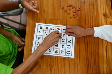 people playing bingo