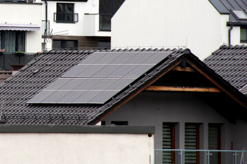 Installing a Solar Cell on a Roof.